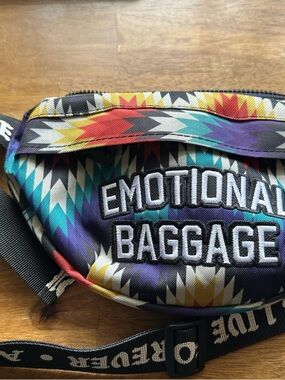 Emotional Baggage Multicolor Geo Print Waist Bag